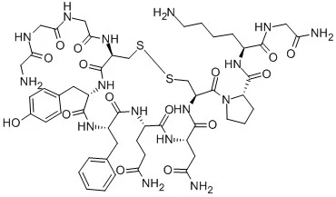 terlipressin acetate structural formula